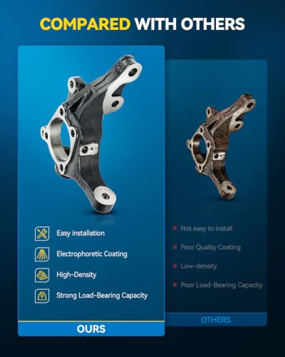 Image of PHILTOP Front Right Steering Knuckle for 2011-2015 Jeep Grand Cherokee