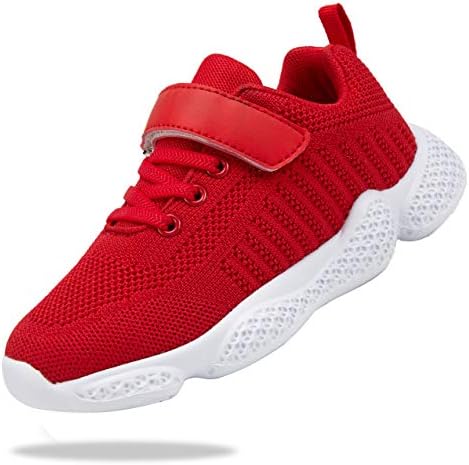 Santiro Toddler Girl Tennis Shoes Fashion Baby Boys Sneakers for Walking Red Size 8.5 M US