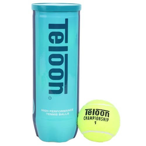 Teloon Championship Tennis Balls - Extra Duty - Regular Duty Felt Pressurized Tennis Balls (Extra 1 Can...