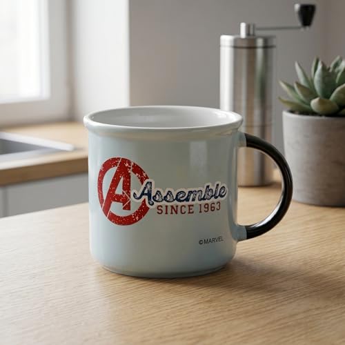 Image of Clay Craft - Official Marvel Avengers Printed Mug | Premium Ceramic Coffee /Milk Mug, 400 ml | Superhero Gift for Kids & Adults | Microwave & Dishwasher Safe