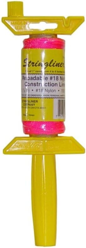 6 Pack II 25062 Pro Reel with 125' Braided Fluorescent Pink #18 Construction Line, Reloadable