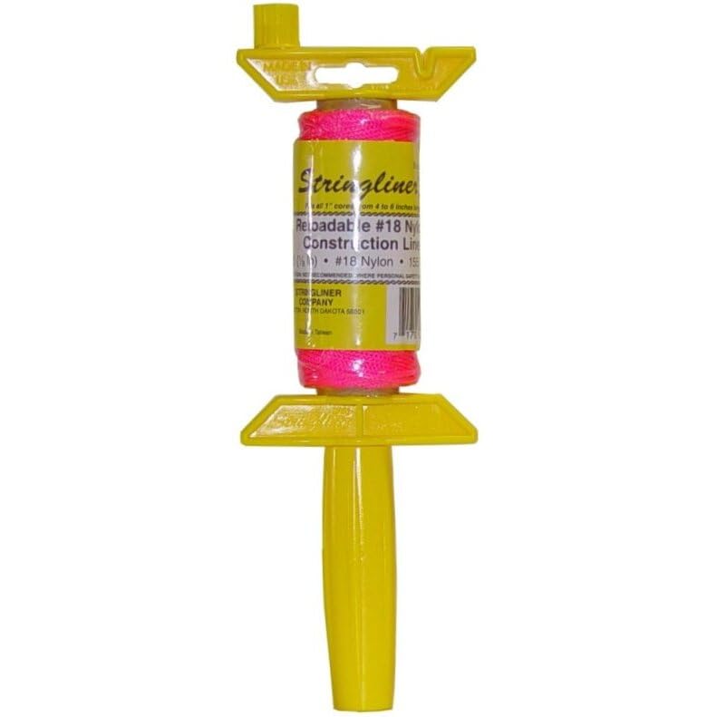 6 Pack II 25062 Carrete Pro con 125' Línea trenzada fluorescente rosa #18 para construcción, recargable miniatura 1