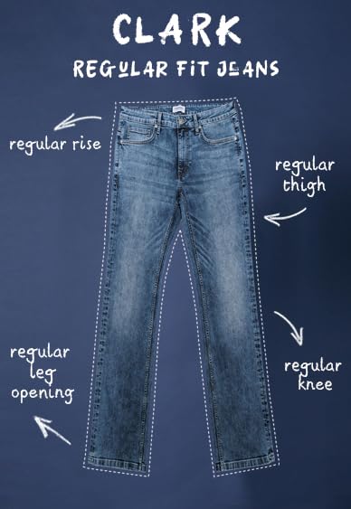 Image of JACK & JONES Men's Regular Fit Jeans | Low Rise | Jeans for Men