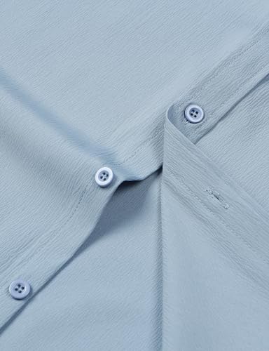 Image of JEMITOP Mens Stretch Wrinkle Free Texture Shirts