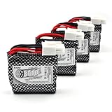Lunggwey (4-Pack) 9.6V 800mAh Li-ion Battery, Replacement for S911 S912 9115 9116 9120 9123 S913 S916 9112 15-DJ02 15-DJ03 High Speed RC Cars EL-6P Plug
