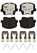 Raybestos Premium Element3 EHT? Replacement Rear Brake Pad Set for Select Hyundai Santa Fe & Kia Sorrento Model Years (EHT1916H)