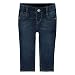 Levi's Baby Girls' Skinny Fit Ribbed Waistband Jean, Blue Winds, 18 Months