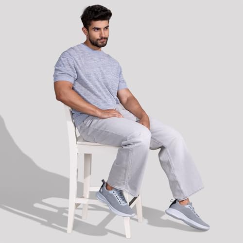 Image of Neeman's Cloud Knit Sneakers for Men | Lightweight, Breathable & Supportive | Recycled Knit Upper with Cushioned Insole & Flexible EVA Sole