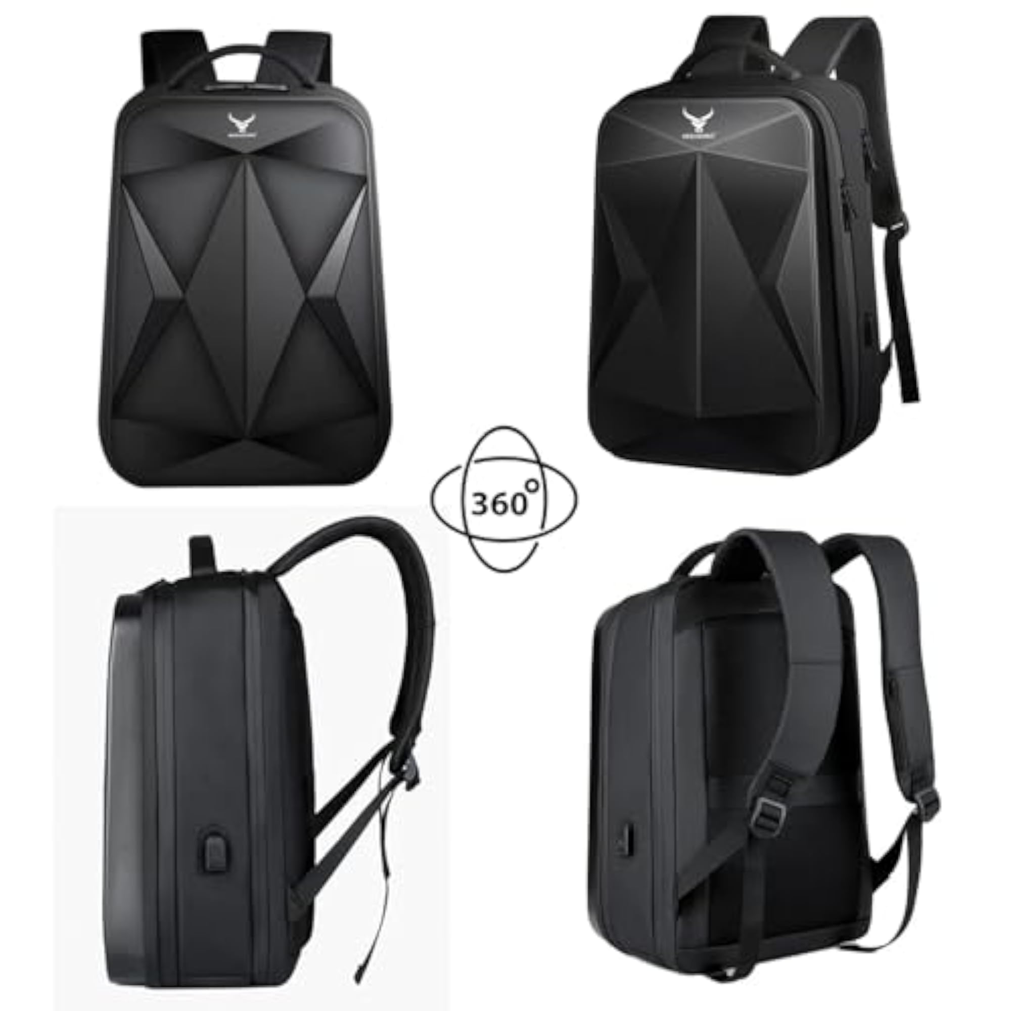 Hard Case Waterproof 16-Inch Laptop Backpack