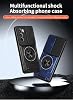 Funda Compatible con Infinix Hot 60 Pro 4G, Soporte Magnético para Auto, Ventana Deslizante para Cámara, Anticaídas 2 en 1【PC+TPU】, Anillo Soporte Plegable, Negra 8