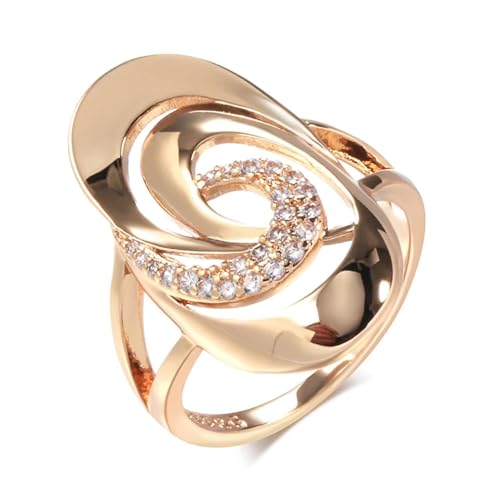 Alliance fiançailles en or rosé et zircon naturel au fini minimaliste prestigieux