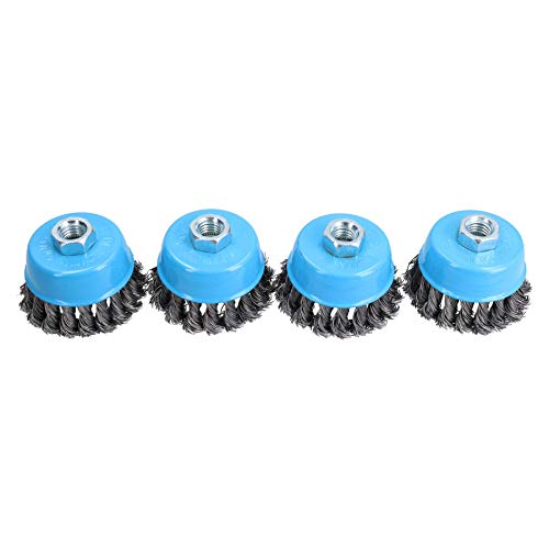 Brosse coupe fil pour enlever la rouille tenace sur meuleuse 115