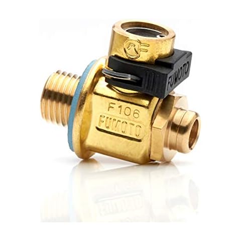 F108S: FUMOTO® VALVE WITH SHORT NIPPLE 16MM-1.5 WITH LC-10 Cover