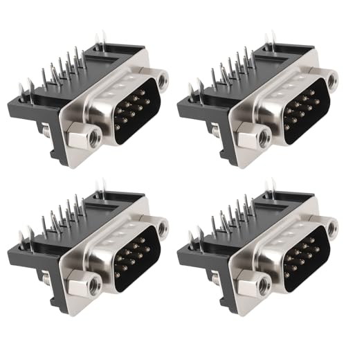 SG Store 4Pcs 9-Pin D-Sub Socket Compatible with Commodore Amiga 500 1200 4000 Motherboard