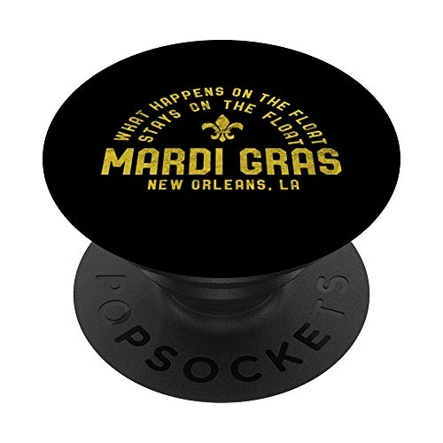 Mardi Gras Float Funny Vintage New Orleans Party PopSockets PopGrip: Impugnatura per Telefoni Cellulari e Tablet Intercambiabile