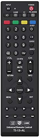 Gvirtue Universal Remote Control TS-13+AL Replacement for Toshiba-TV-Remote All Toshiba 3D LCD HDTV 4K LED Smart TV Fire TV with Learning Function