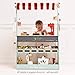 Le Toy Van - Honeybake Reversible Educational Pretend Wooden Grocery Store and Cafe Stand | Educational Role Play Kids Toy Set | Cafe or Supermarket Pretend Play Shop, Multi (TV317)