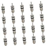 FOMIYES 20pcs R134a High Pressure Air Conditioning Valve Core Replacement Kit for Car Ac Service