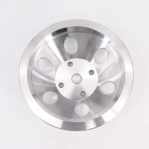 Kipa Aluminium Single Groove Water Pump Pulley For Sb Sbc Small Block Chevy 265 283 305 327 350 383 400 With A Long Water Pump Satin Aluminium Finish Durable 1-Groove #9842 #TOP5