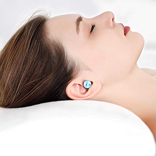 veook Soft Foam Earplugs 100 Pair - 34dB Highest NRR Disposable Comfortable Foam Individually Wrapped Ear Plugs Noise Reduction for Sleeping, Studying, Snoring, Work, Travel, Concert (Blue) - Thumbnail 5