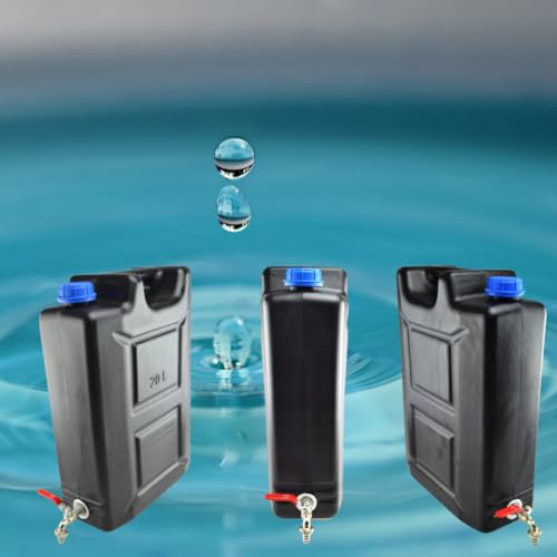 Camping jerricane d'eau 20l étanche noir avec robinet de dosage précis - 7