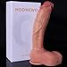10 Inch Lifelike Curved Realistic Anal Dildo Sex Toy, Real Skin Thick Big Silicone Dildo with Powerful Suction Cup, Realistic G Spot Hands-Free Soft Penis for Men Women Couples
