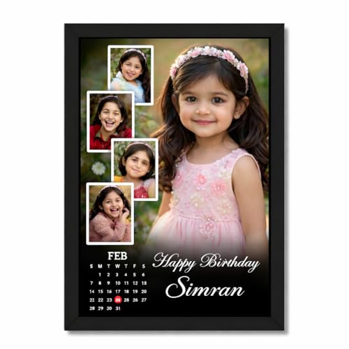 Image of Customized 5 Photo Collage Frame Personalized Picture Frame Gift for Him&Her, Birthday & Wall Decor Table & Wall Mount (6X8 Inch)