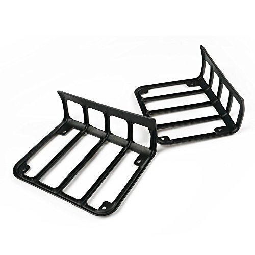 Xprite Capa de luz traseira preta fosca para Jeep Wrangler JK Unlimited 2007-2018