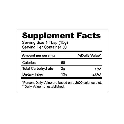 NBF Organic Agave Inulin Powder 1LB (16 Oz) - Prebiotic Supplement Soluble Fiber Intestinal Support Gluten Free Digestive Health Non-GMO 100% Natural Unflavored