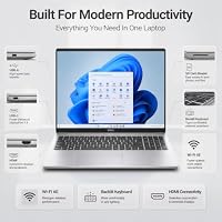 Dell 16 DC16251 Touchscreen Laptop, Intel 10-Core Core 7 150U (Up to 5.4 GHz), 16" FHD+ IPS 300 Nits Display, 32 GB DDR5 RAM, 1 TB SSD, Copilot AI, Fingerprint, Backlit KB, Wi-Fi 6E, Windows 11 Pro — image 8