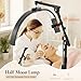 LIONVISON Half Moon Lash Lighting: Foldable Floor LED Lamp for Eyelash - 45W Portable Esthetician Light with Phone Holder for Lash Artist Tech Tattoo Salon