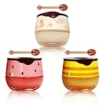 3 Pcs Bee Balm Honeybalm Honey Lip Balm Honey Balm Uk Lips Bee Lip Balm For Day And Night Use With Lip Brush For Dry, Flaky, Cracked Lips For Both Men And Women (Vanilla/Strawberry/Honey)