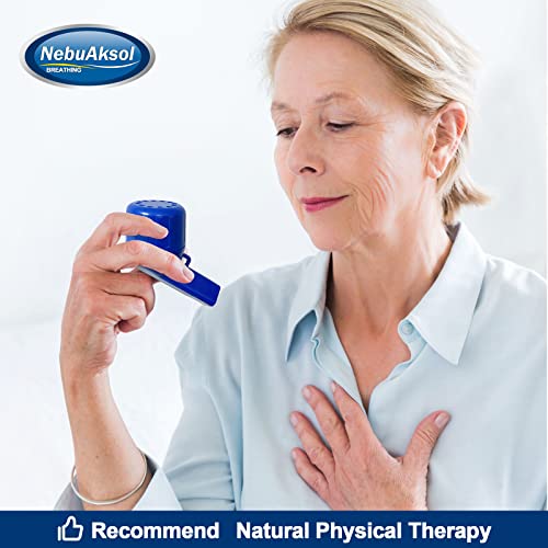 Lung Exerciser Device, Breathing Exercise Device For Lungs, Lung Expansion & Mucus Relief Device (Blue) #TOP1