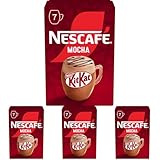 Nescafé KITKAT Mocha Café soluble con sabor KITKAT, estuche con 7 sobres (Paquete de 4)