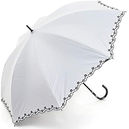 Amazon 晴雨兼用 日傘 Uvカット 紫外線遮蔽率99 生地裏カラーコーティング 裾にオシャレな刺繍加工 50cm 手開き傘 白 オカモト原宿店 傘 レインウェア 通販 Amazon 晴雨兼用 日傘 Uvカット 紫外線遮蔽率99 生地裏カラーコーティング 裾にオシャレな刺繍加工 50cm 手開き傘 白 オカモト原宿店 傘 レインウェア 通販