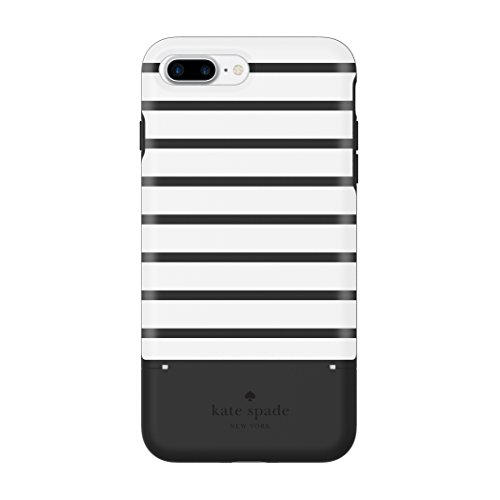 kate spade new york Credit Card Case for iPhone 7 Plus - Surprise Stripe Black / White