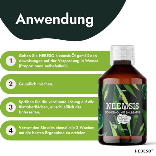 Blattglanzspray Hebeso Neemsis mit biologischem Neemöl