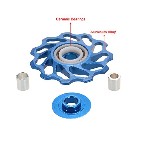 Polia de Metal, Romacci Roldana de cerâmica para bicicleta de estrada MTB Desviador traseiro de liga