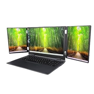 Triple Schermate per Laptop Esterno Portable Laptop Notebook per WiFi6 RJ45 11 PRO Game, Tradizionale (Spina Europea)