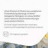 edubily® Eiklar Protein Pulver aus Freilandhaltung - Premium Eiweißpulver ohne Milch - Laborgeprüft (750 g, Salty Vanilla)
