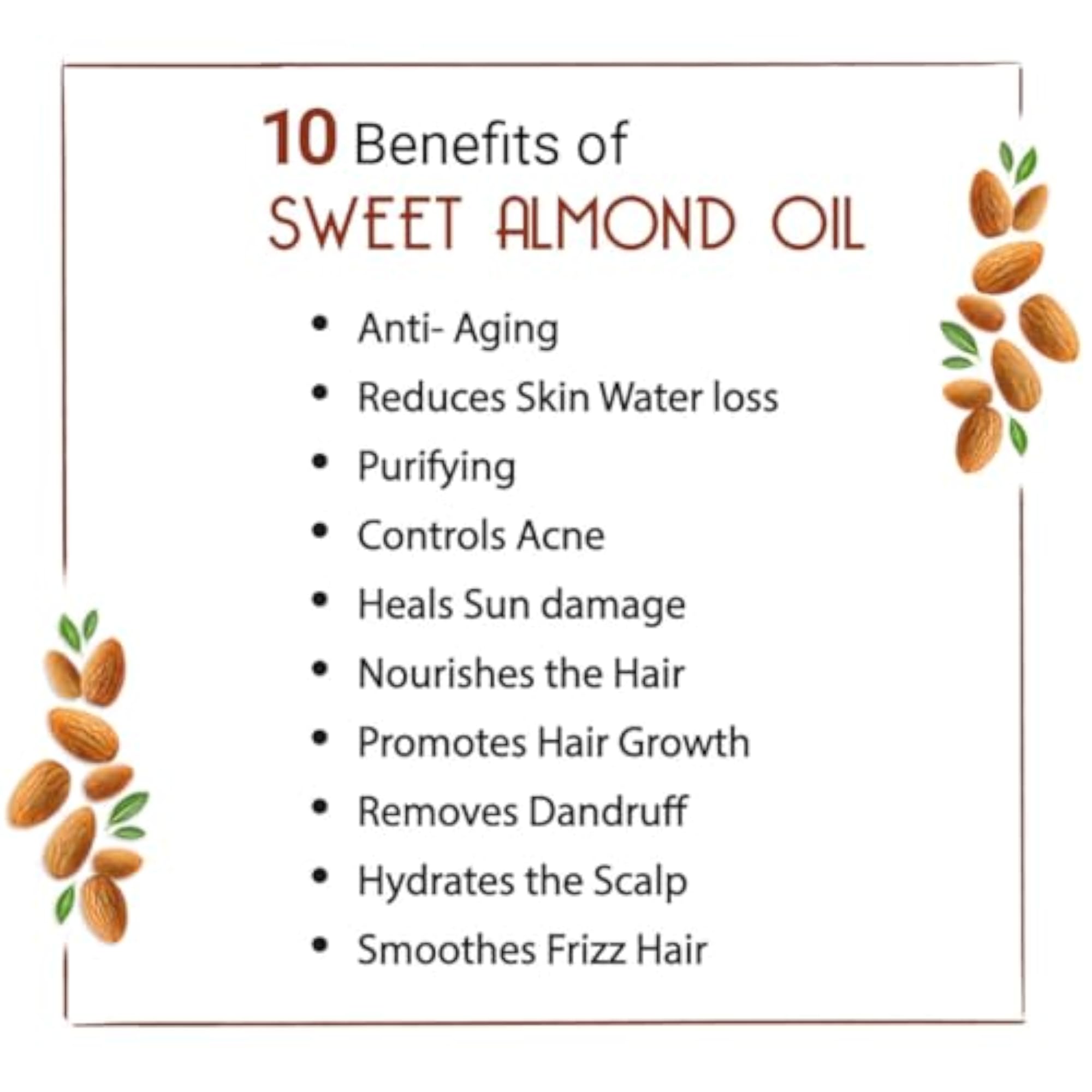 Sweet Almond Oil for Face, Body & Hair