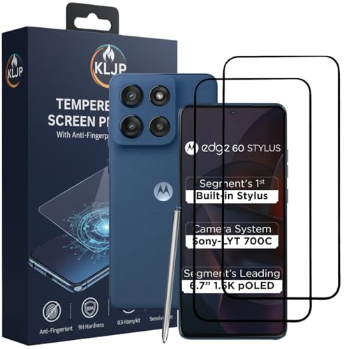 Image of Military-Grade Gorilla Tempered Glass For Moto G60 Stylus With Installation Kit | Edge to Edge Coverage | Black (Pack Of 2)