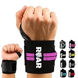 Roar® Muñequeras Deportivas (2 Unidades) – Muñequeras para Gimnasio, Crossfit y Fitness, Wrist Wraps Ajustables para Levantamiento de Pesas, Entrenamiento y Soporte de Muñeca Hombre Mujer