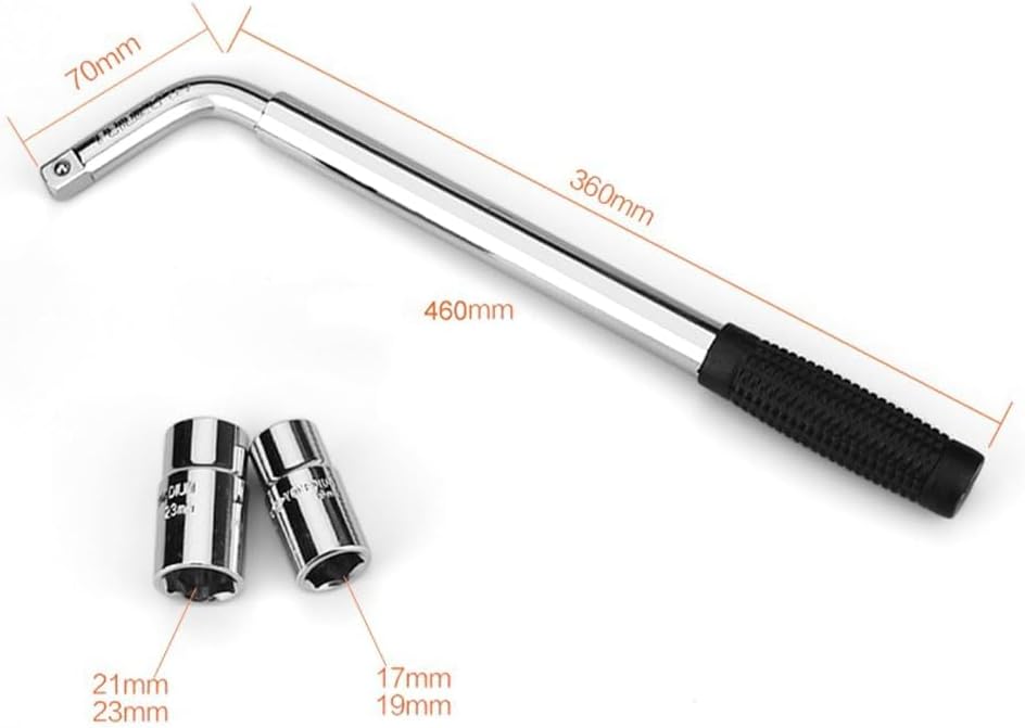 MultiPosition Lug Nut Wrench Remover Tool Telescoping L Shape Design Enhances Torques Power Wear Resistant Steel