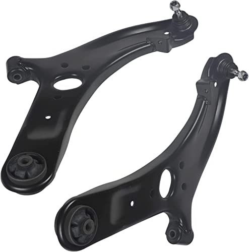 Image of Detroit Axle - 6pc Front End Control Arms Kit for 12-17 Hyundai Accent, 2 Lower Control Arms w /Ball Joint 4 Tie Rods 2012 2013 2014 2015 2016 2017 Replacement