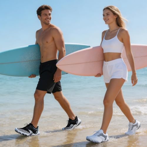 Image of Hike Breathable Barefoot Shoes Water Shoes Mens Women Quick Dry Aqua Outdoor Sports for Swim Pool Beach Surf Lightweight and Comfortable