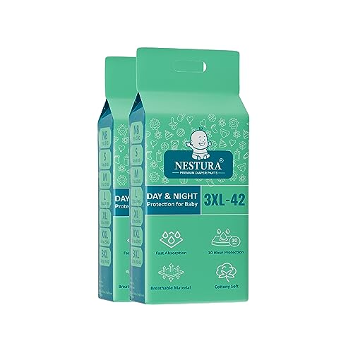 Image of Baby Diaper Pants Triple Xl (XXXL) Pack of 2, 84 Count, (18-35 kg)