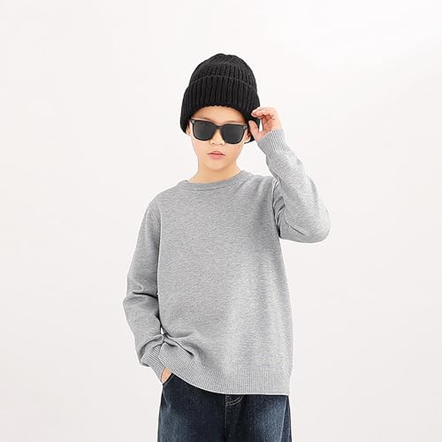 Toddler Boys Girls Comfort Pullover Sweaters Long Sleeve Crewneck Solid Sweater Knitted Shirt Kids Fall Winter Clothes3