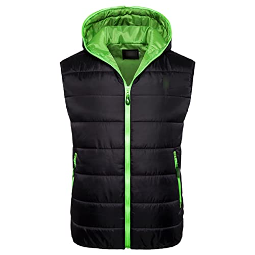 Chaleco sin mangas de invierno con capucha estilo jirafa chaqueta casual unisex S