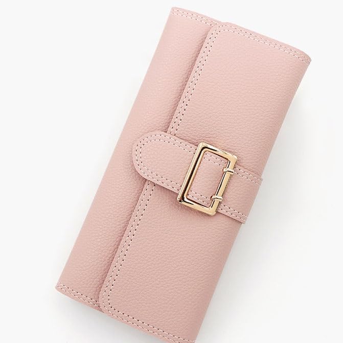 Fashion Women Wallets Long Tri-fold Wallet Purse Leather Female Clutch Card Hold4